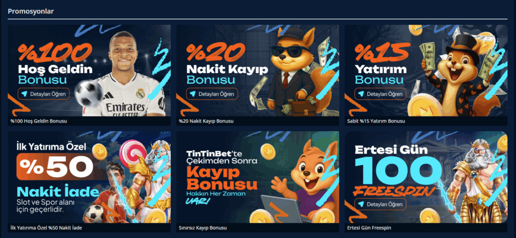 Tintinbet Bonus